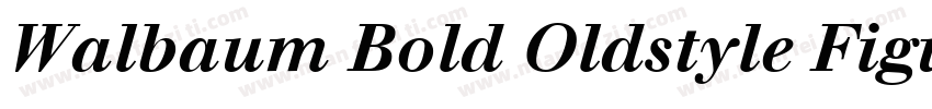 Walbaum Bold Oldstyle Figures字体转换